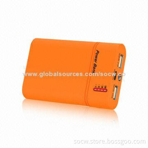 8,400mAh Portable Power Bank with Dual USB, LED Torch and 4 Power Indicators